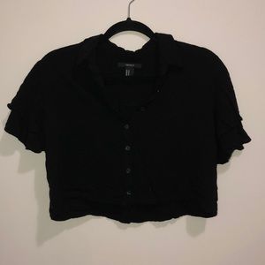 Black, professional Crop Top